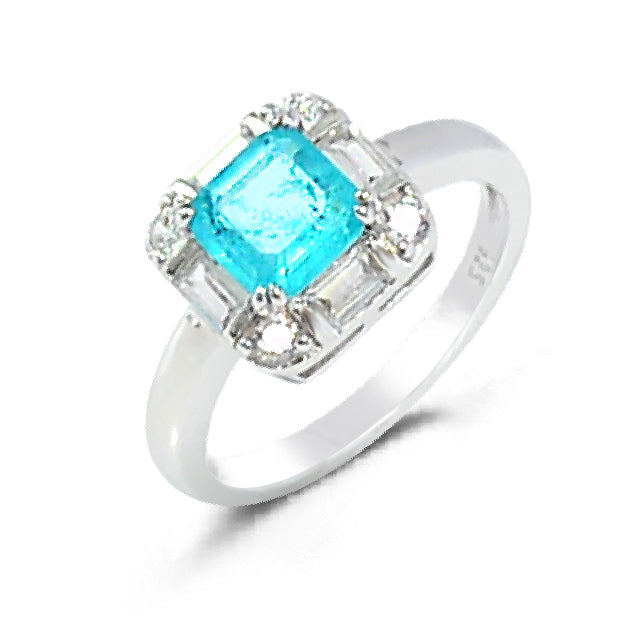 Sparkling Silver Zircon 925 Ring for Elegant Ladies