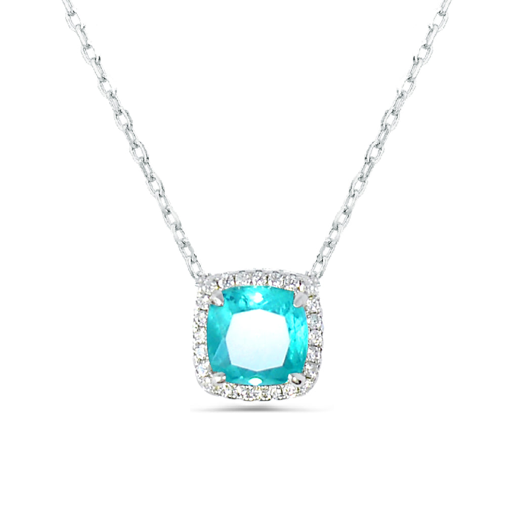 Sparkle Elegance Silver Zircon Necklace  with special stones for a Sophisticated Look with