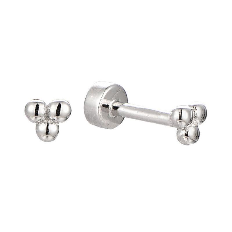 Snug Piercing Jewelry - Luxury 925 Sterling Silver Earrings with Zircon Stones