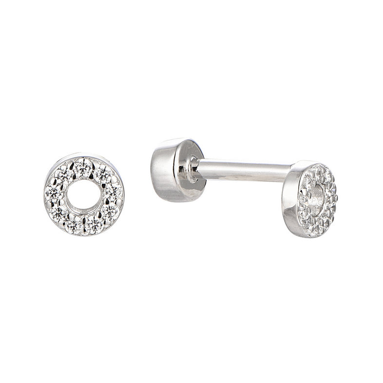 Snug Piercing - Luxury 925 Sterling Silver Earrings with Zircon Stones