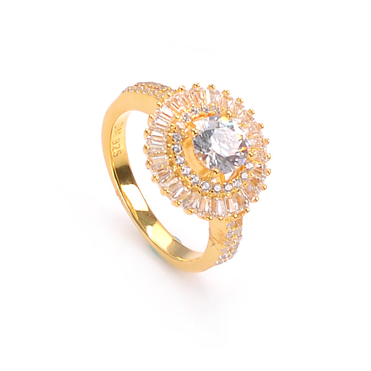 Dolcemondo Sterling Silver 925 Fashion Ring with Cubic Zircon - Versatile Elegance for Every Occasion