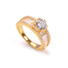 Silver 925 Solitaire Ring with High Quality Cubic Zircons