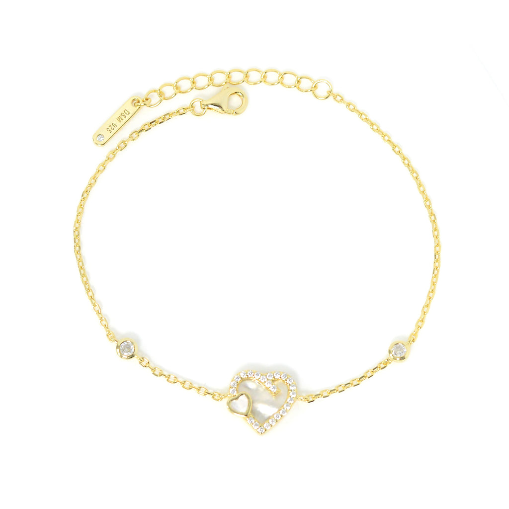 Silver Zircon Bracelet For Lady 2223400