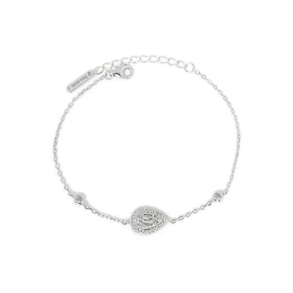 Dolce Mondo Silver Zircon Bracelet For Lady 2223408