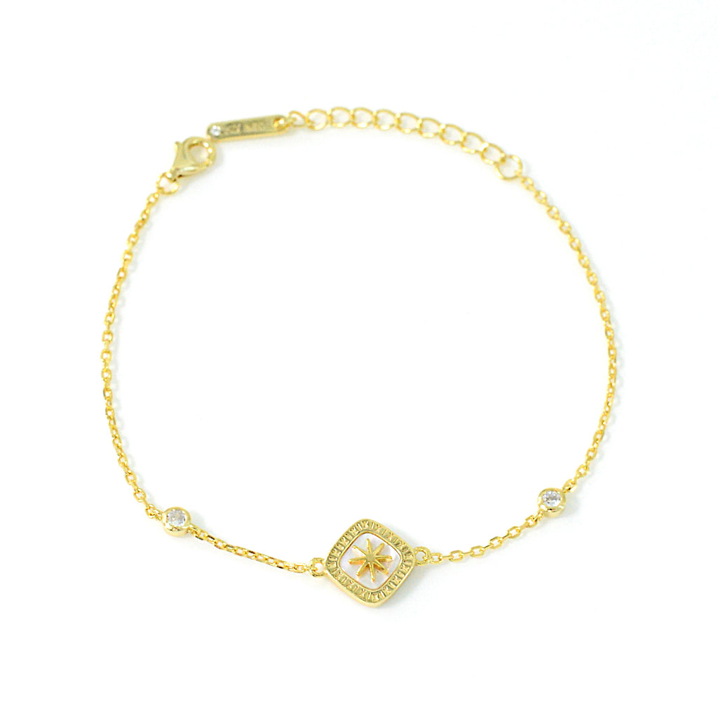 Silver Zircon Bracelet For Lady 2223416