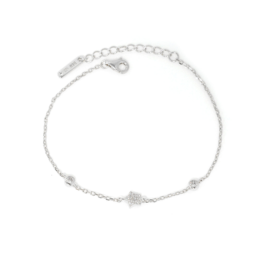 Dolce Mondo Silver Zircon Bracelet For Lady 2223418