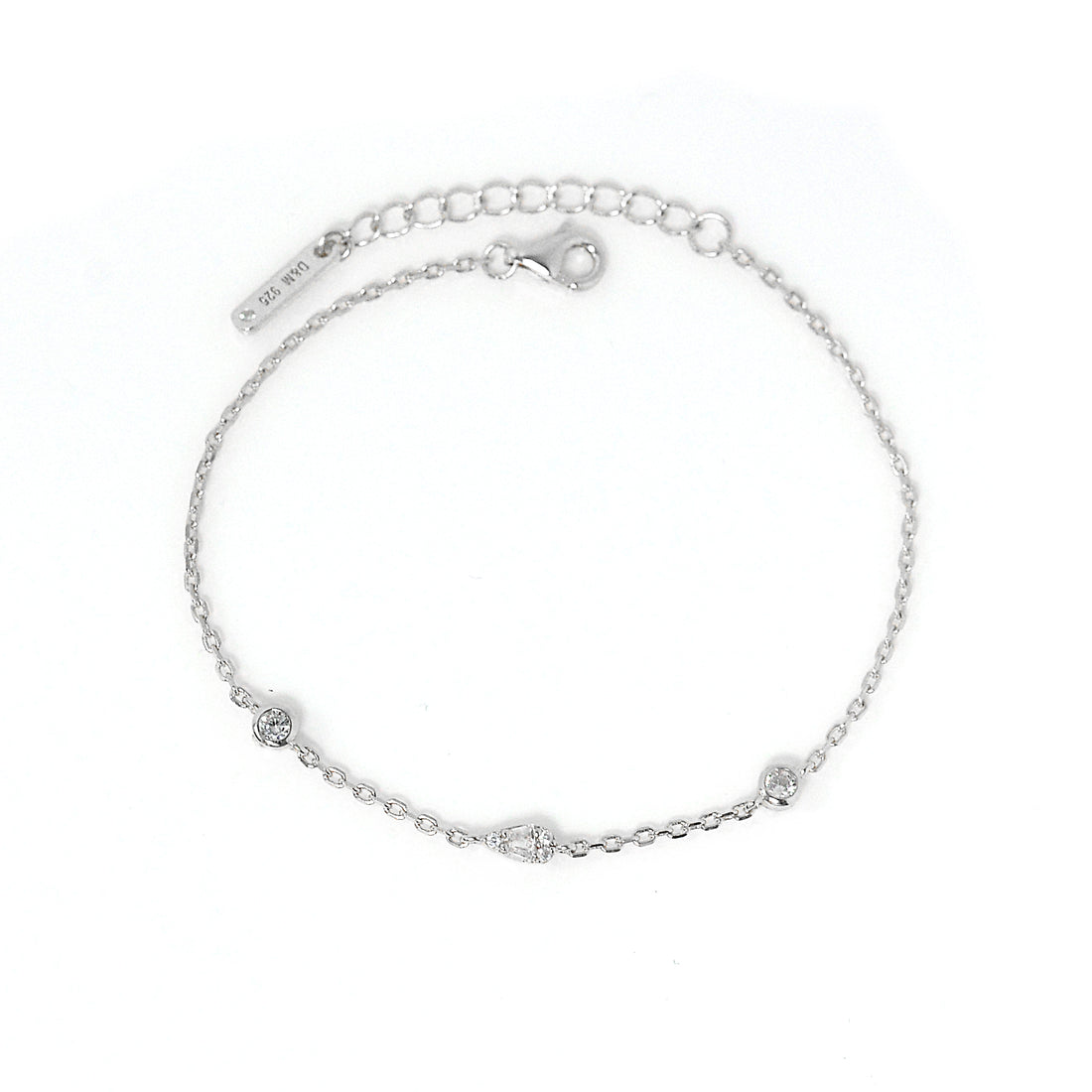 Dolce Mondo Silver Zircon Bracelet For Lady 2223426