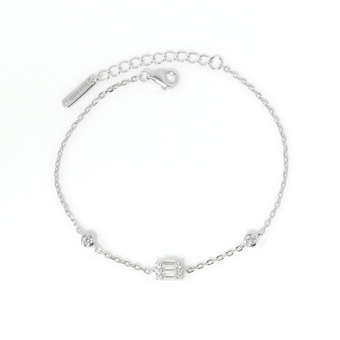 Dolce Mondo Silver Zircon Bracelet For Lady 2223436