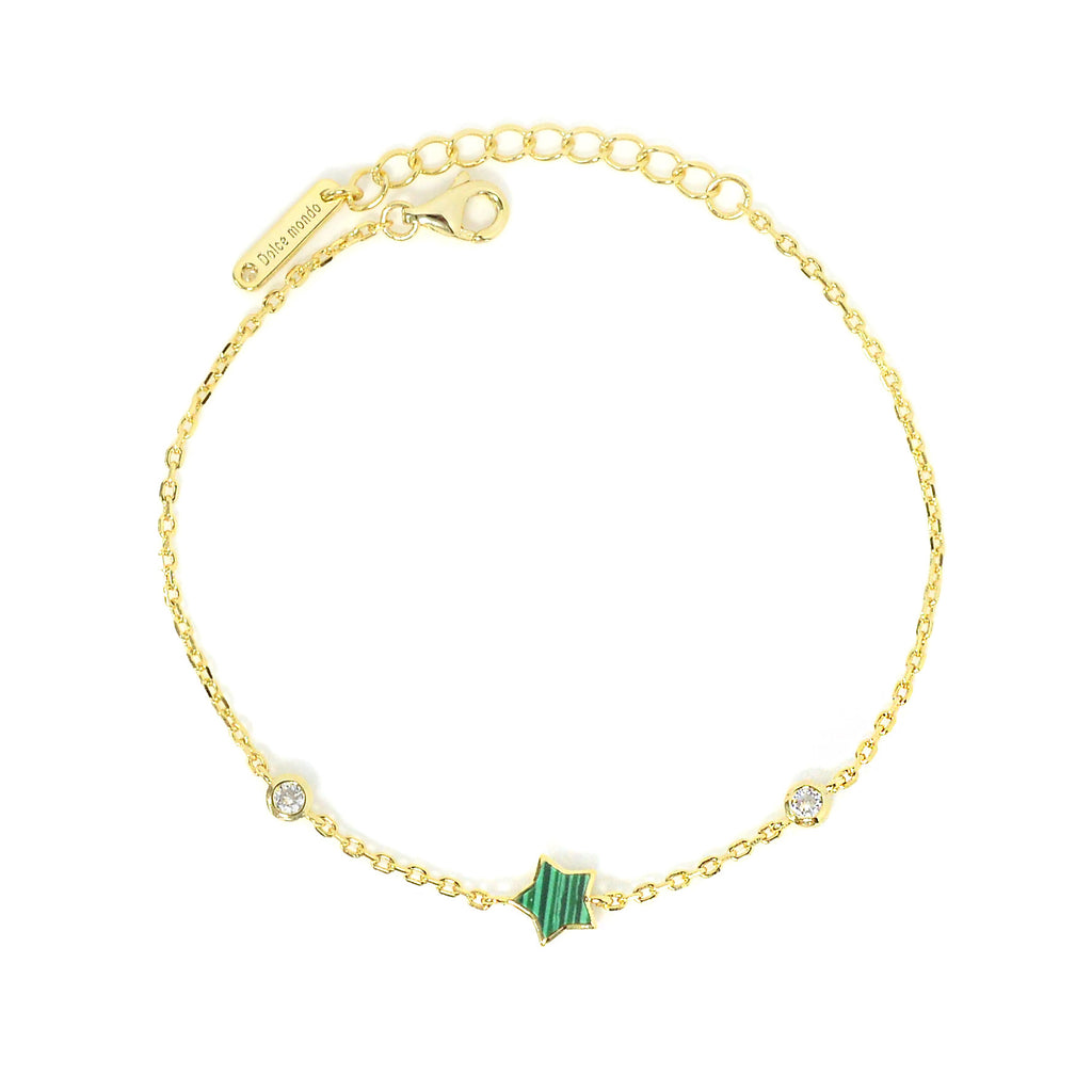 Cute Flower Design Silver 925 Chain Bracelet with High Quality Cubic Zircons
