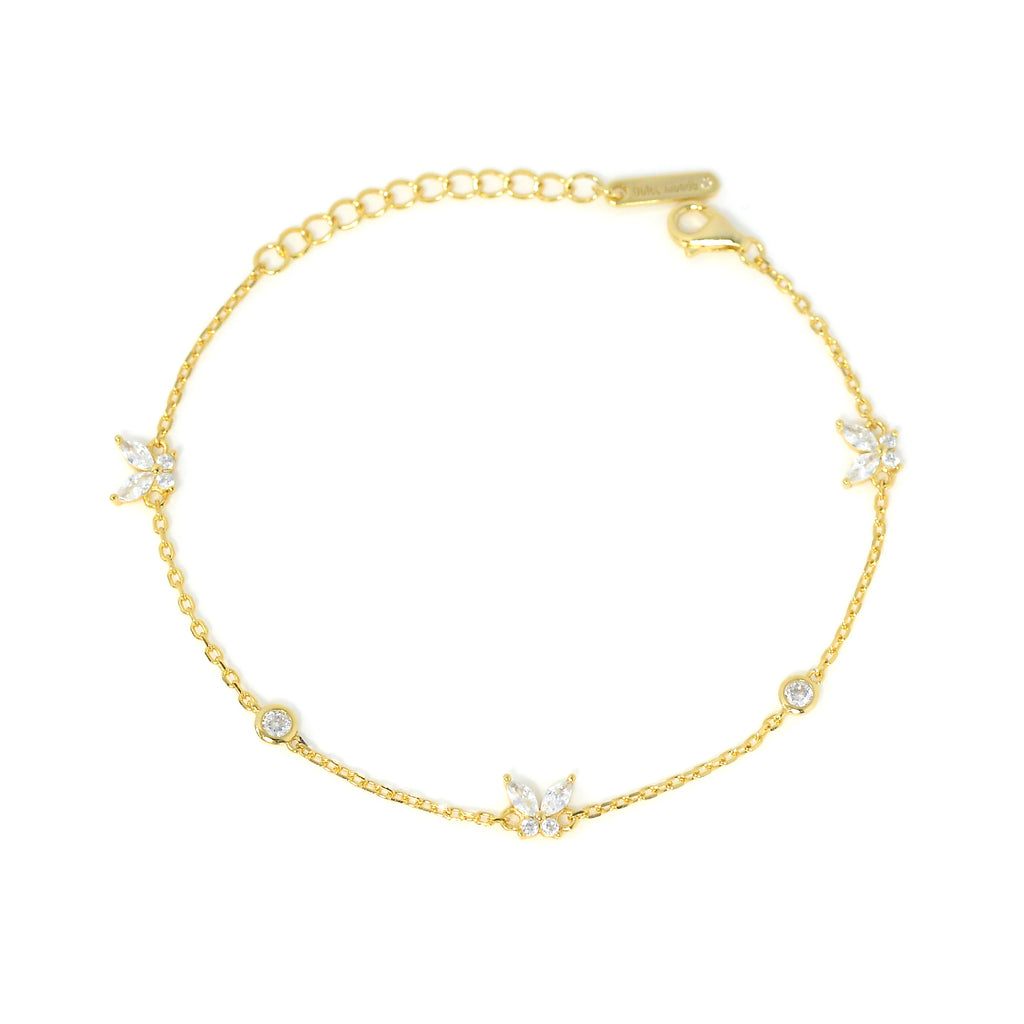 Elegant Silver 925 Bracelet with Butterfly Accents