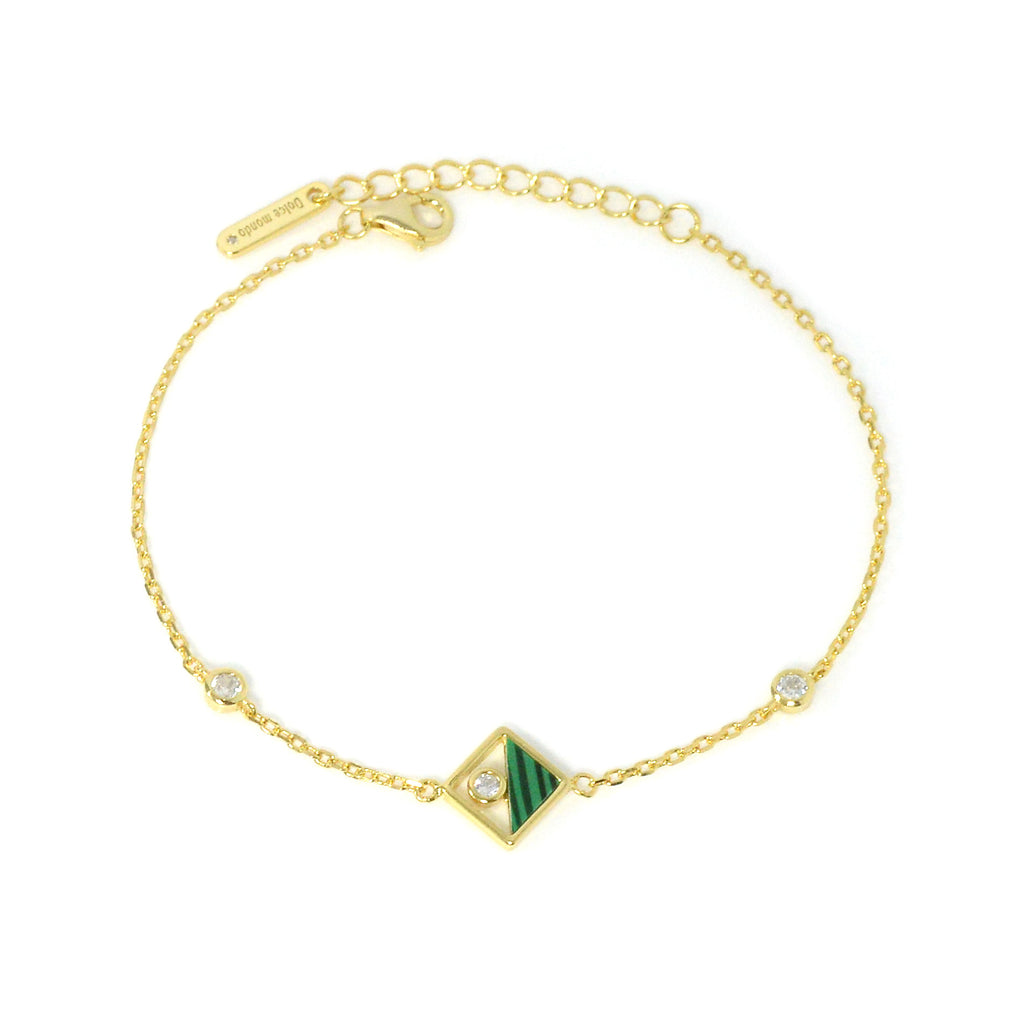 Silver Zircon Bracelet For Lady 2223462