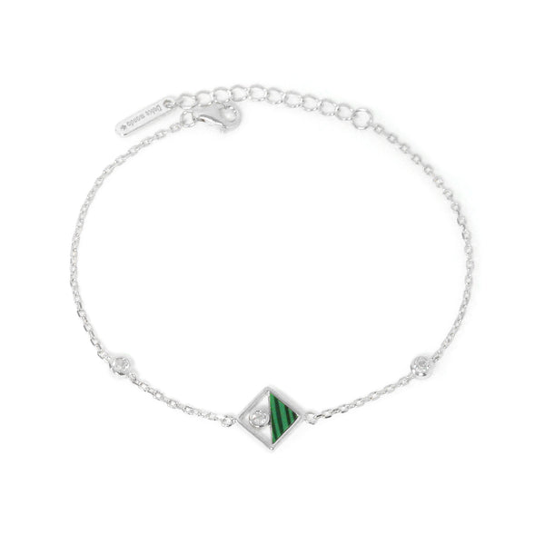 Silver Zircon Bracelet For Lady 2223462