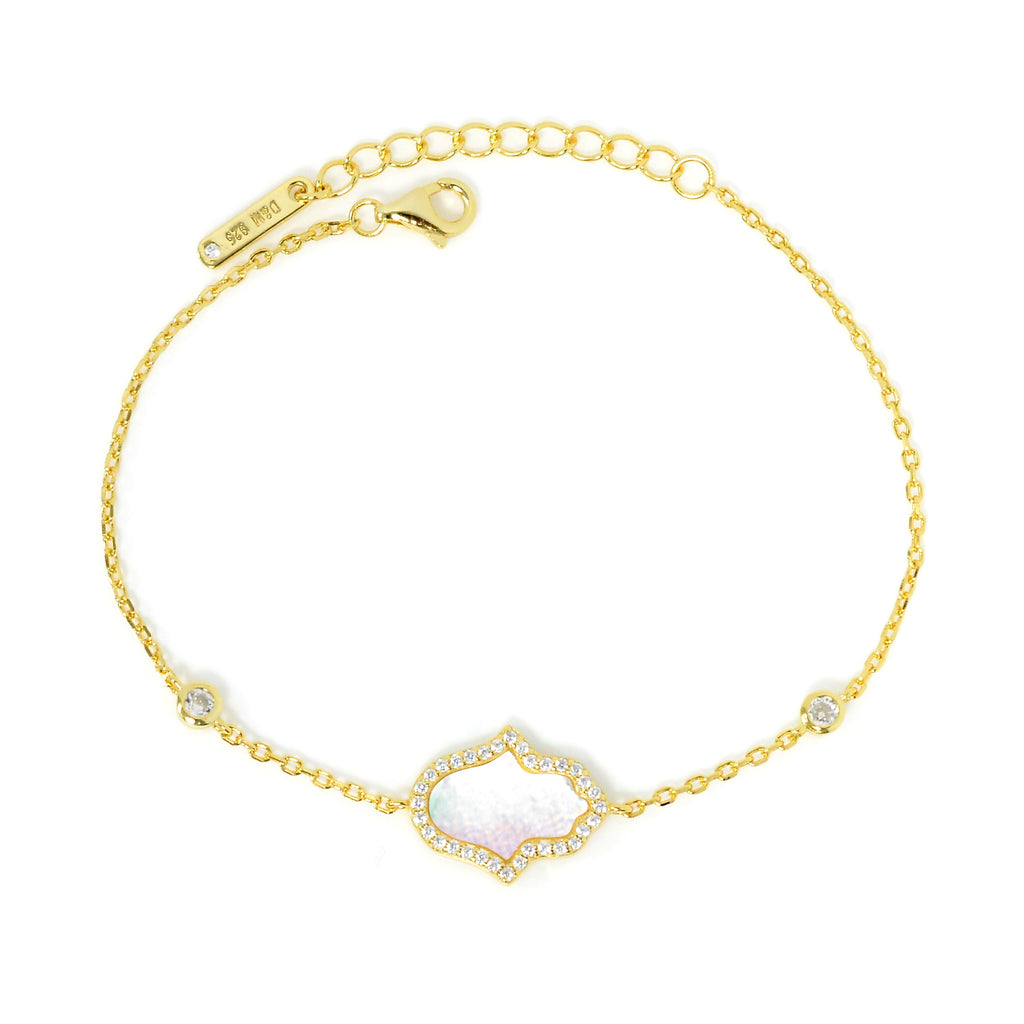 Dolce Mondo Silver Zircon Bracelet For Lady 2223464