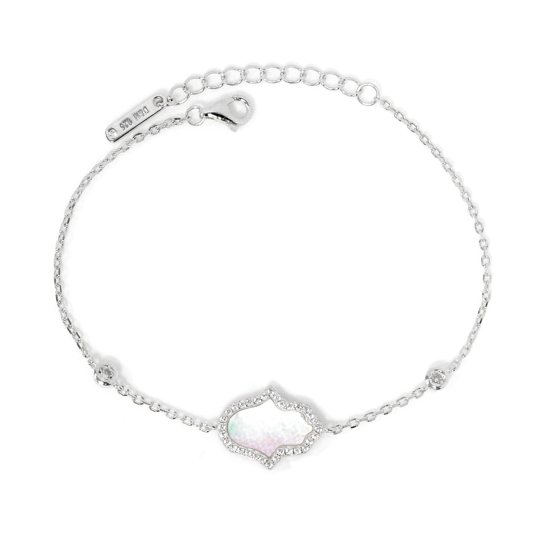 Dolce Mondo Silver Zircon Bracelet For Lady 2223464