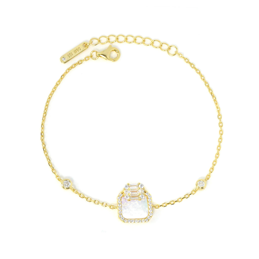 Dolce Mondo Silver Zircon Bracelet For Lady 2223468