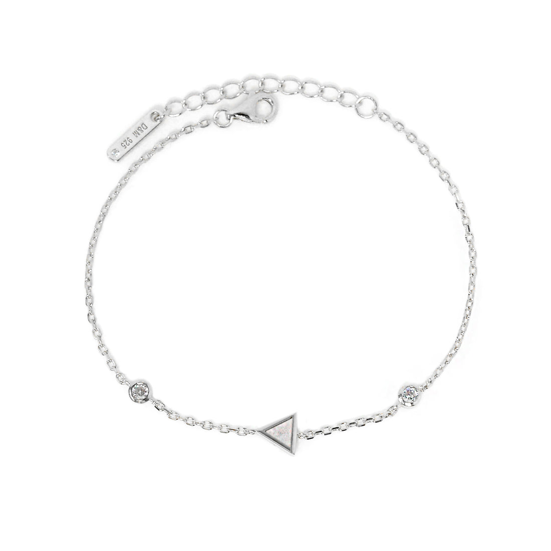 Dolce Mondo Silver Zircon Bracelet For Lady 2223474