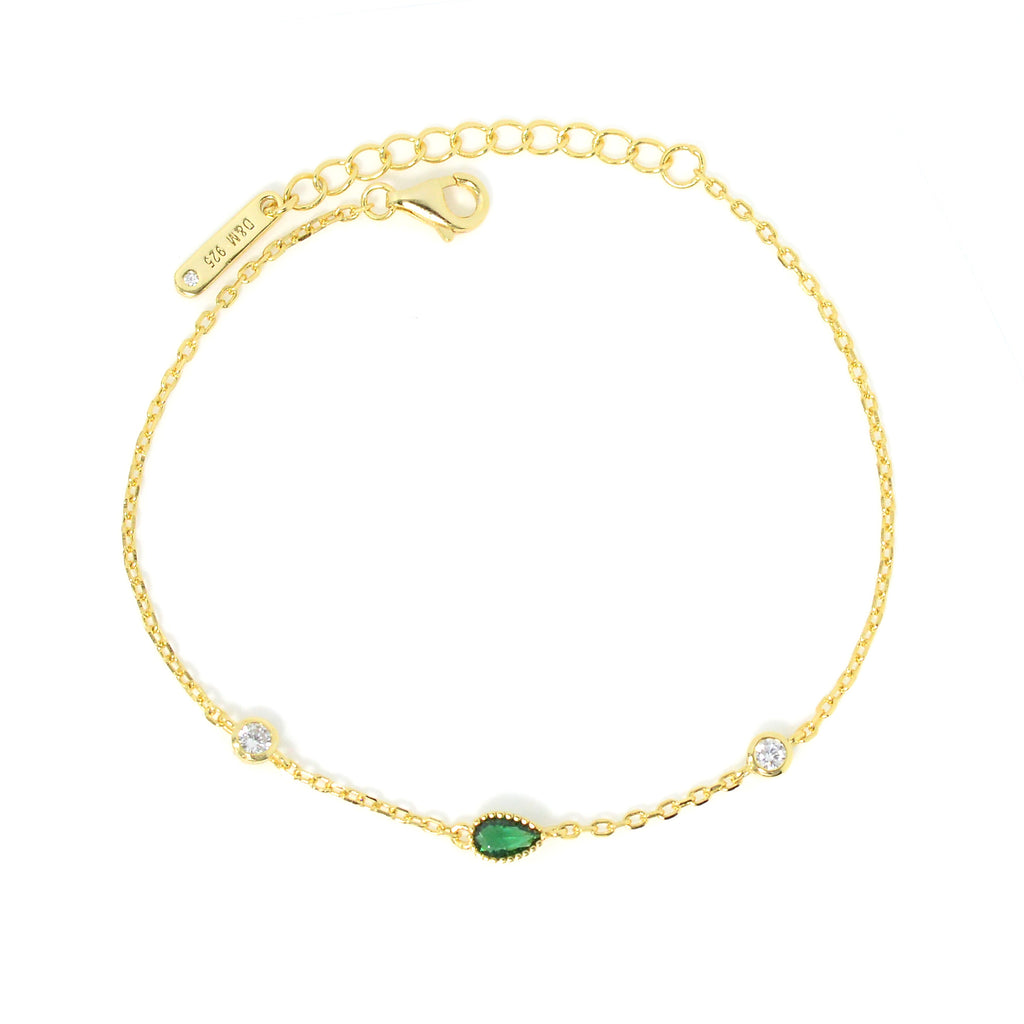 Silver Zircon Bracelet For Lady 2223488
