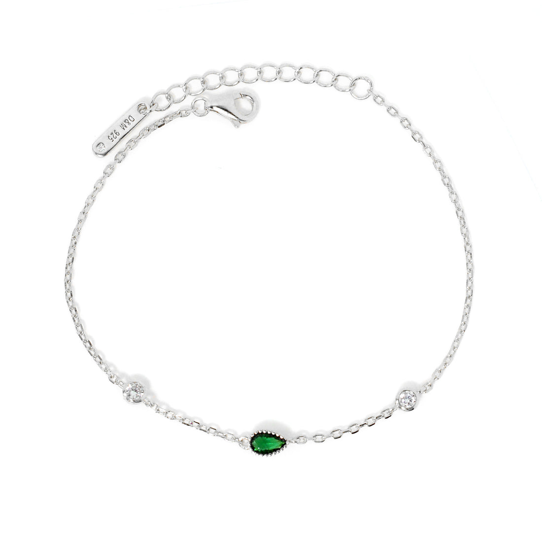 Silver Zircon Bracelet For Lady 2223488