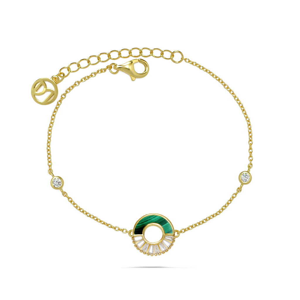 Dolce Mondo Silver Zircon Bracelet For Lady