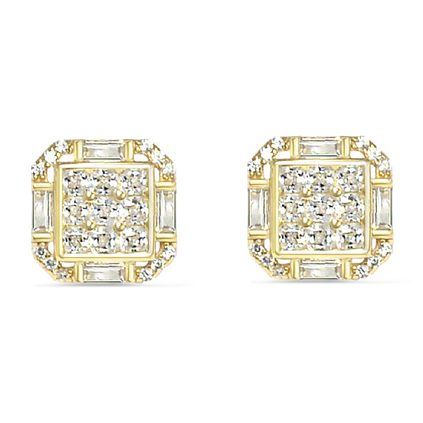 Affordable Luxury: Silver 925 Cubic Stud Earring - High Quality Zircons