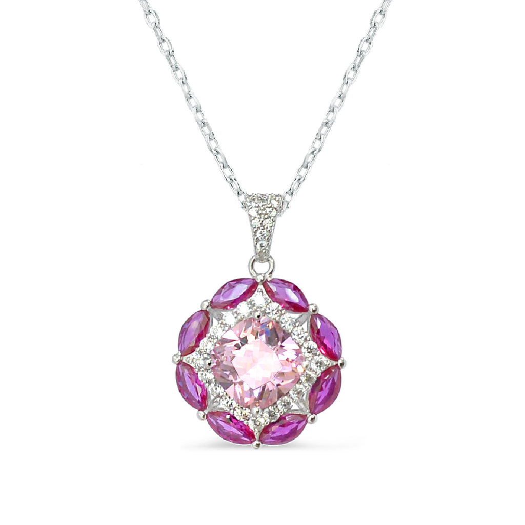 Dolce Mondo Silver Zircon Necklace: Unleash Your Inner Elegance