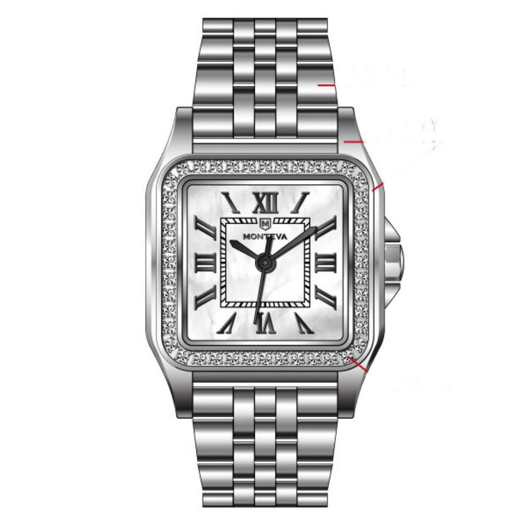 MONTEVA\WATCH FOR LADIES CARTIR BIG STONE