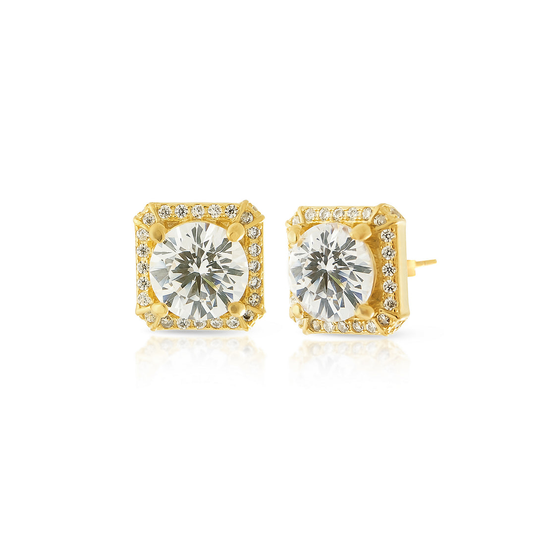 Exquisite Silver 925 Solitaire Stud Earrings - Affordable Luxury