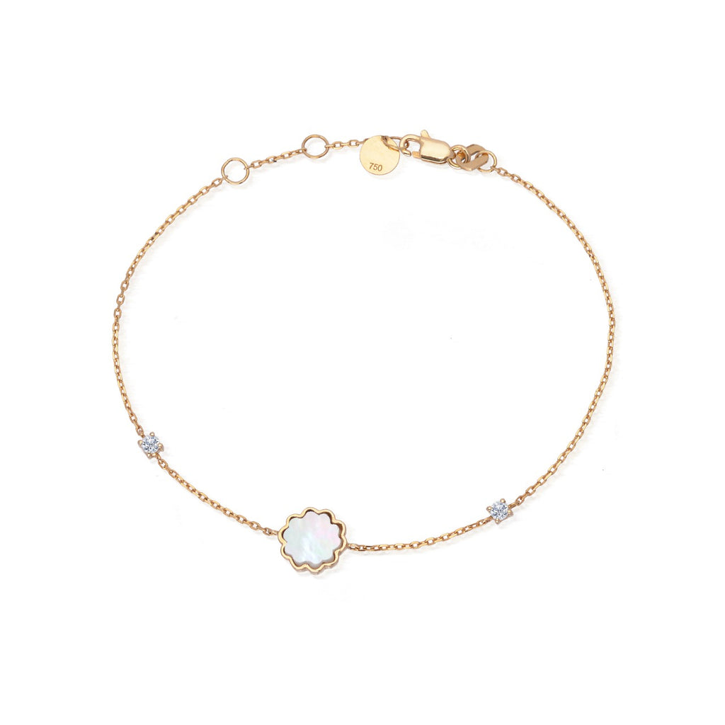 Gold 18k bracelet with diamond