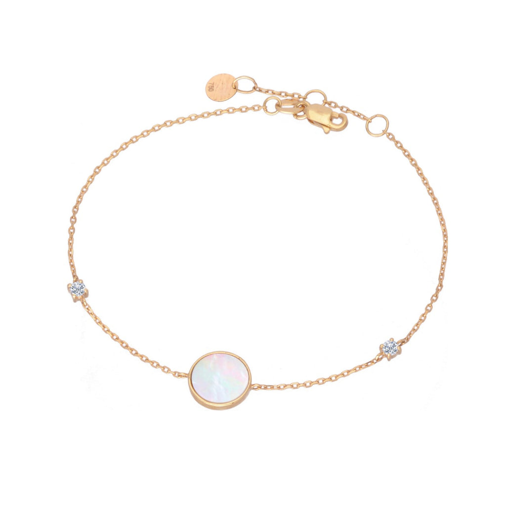 Gold 18k bracelet with diamond