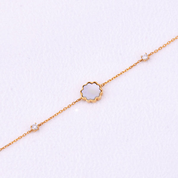 Gold 18k bracelet with diamond